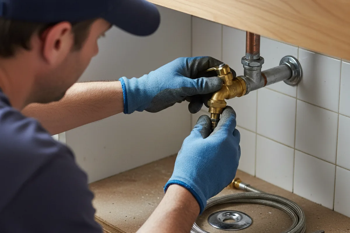 Shutoff valve and fitting work during Faucet and Fixture Repair in Southlake